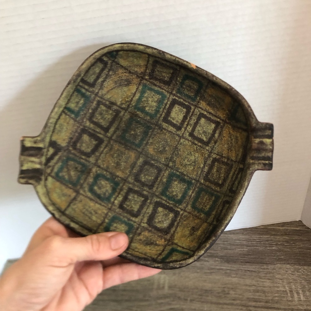 Vtg Raymor Italy Lava Glaze Ashtray